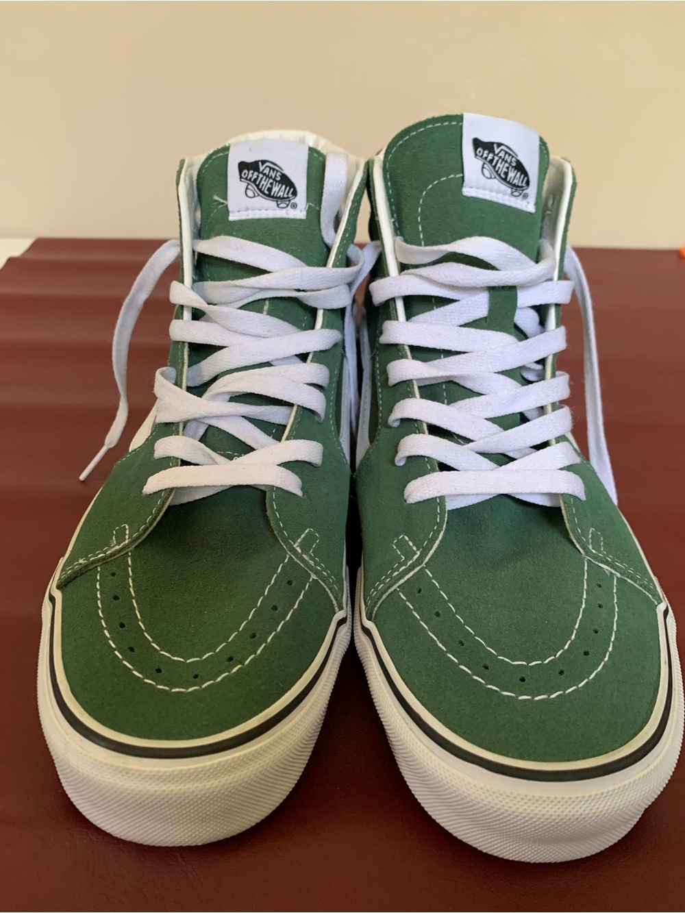 Vans Sk8-Hi Green Suede High-Top Sneakers